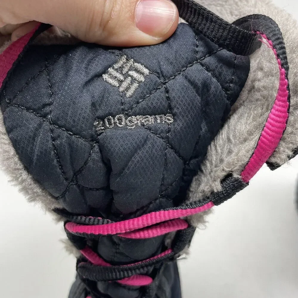 Columbia Girls Minx Mid II 200 Gram Waterproof Winter Snow Boots Girl's Size 1
